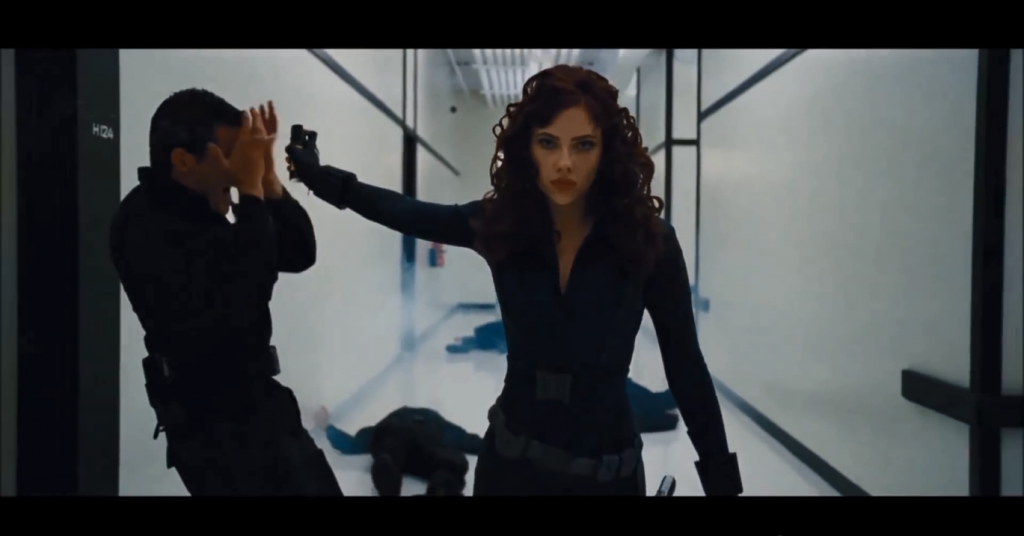 fighting black widow